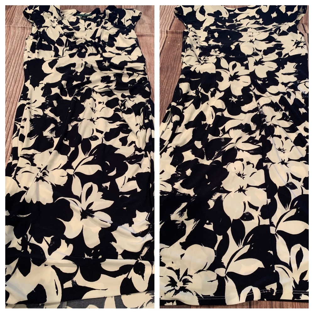 LAUREN Ralph Lauren dress size 14
Pit to pit 18”
Length 39”